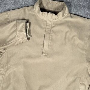 Zero Restriction Windbreaker Men's XL Beige 1/4 Zip Lightweight Golf Long Sleeve